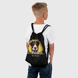 Рюкзак-мешок Фокстерьер Fox terrier, цвет: 3D-принт — фото 2
