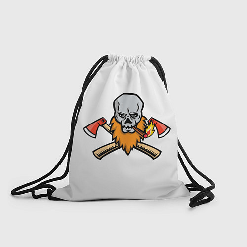 Мешок для обуви Бородатый Череп Дровосека / 3D-принт – фото 1