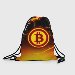 Рюкзак-мешок ОГНЕННЫЙ БИТКОИН HODL IT BITCOIN, цвет: 3D-принт