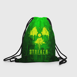 Рюкзак-мешок STALKER LOGO RADIATOIN NEON TOXIC, цвет: 3D-принт