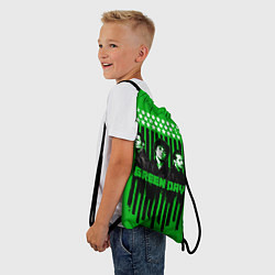 Рюкзак-мешок Green day is here, цвет: 3D-принт — фото 2