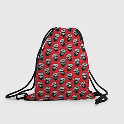 Рюкзак-мешок Hipster Santa, цвет: 3D-принт