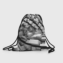 Рюкзак-мешок Геометрическая объёмная абстракция, цвет: 3D-принт