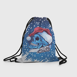 Мешок для обуви Merry Christmas Счастливого Рождества Skull