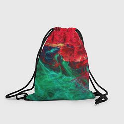 Рюкзак-мешок НЕОНОВАЯ ТОКСИЧНАЯ АБСТРАКЦИЯ NEON TOXIC WAVES, цвет: 3D-принт