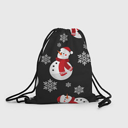 Рюкзак-мешок Снеговик!, цвет: 3D-принт