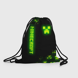 Мешок для обуви MINECRAFT NEON LOGO CREEPER