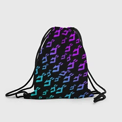 Рюкзак-мешок JOJOS BIZARRE ADVENTURE NEON PATTERN НЕОН УЗОР, цвет: 3D-принт
