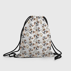 Рюкзак-мешок Английский Бульдог Bulldog, цвет: 3D-принт