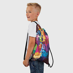 Рюкзак-мешок Голова тигра поп-арт, цвет: 3D-принт — фото 2