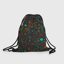 Рюкзак-мешок Геометрическая Абстракция Частицы, цвет: 3D-принт