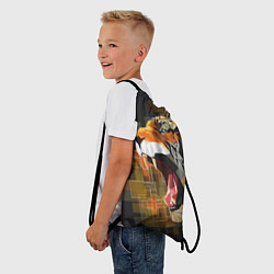 Рюкзак-мешок Тигр в гневе, цвет: 3D-принт — фото 2