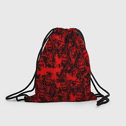 Рюкзак-мешок LA CASA DE PAPEL RED CODE PATTERN, цвет: 3D-принт
