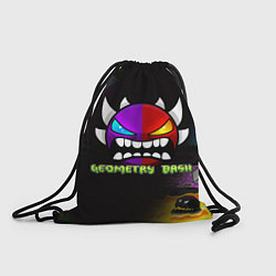 Рюкзак-мешок Geometry Dash: Demon Art, цвет: 3D-принт