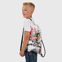 Рюкзак-мешок АТАКА ТИТАНОВ, ГЛАВНЫЙ ГЕРОЙ, цвет: 3D-принт — фото 2