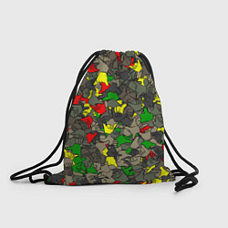 Рюкзак-мешок Раста-камуфляж, цвет: 3D-принт