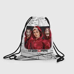 Рюкзак-мешок СЕРИАЛ БУМАЖНЫЙ ДОМ LA CASA DE PAPEL BELLA CIAO, цвет: 3D-принт