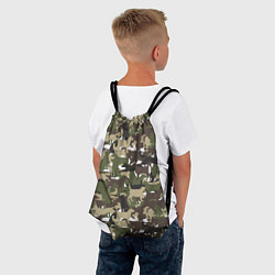 Рюкзак-мешок Камуфляж из Собак Camouflage, цвет: 3D-принт — фото 2