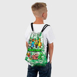 Рюкзак-мешок Minecraft персонажи мобы, цвет: 3D-принт — фото 2