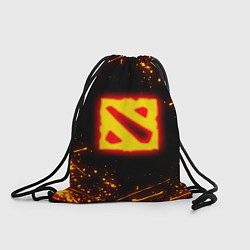 Мешок для обуви DOTA 2 FIRE LOGO ДОТА 2 ОГНЕННЫЙ ЛОГО