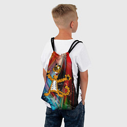 Рюкзак-мешок Новогодний тигр пляшет, цвет: 3D-принт — фото 2