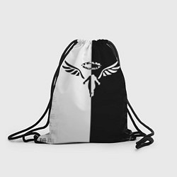 Рюкзак-мешок WALHALLA TEAM BLACK WHITE STYLE TOKYO REVENGERS, цвет: 3D-принт