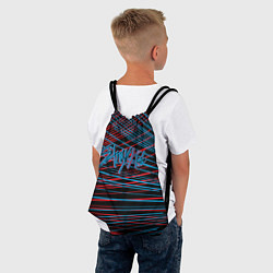 Рюкзак-мешок Stray kids, K-pop, полоски, цвет: 3D-принт — фото 2