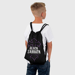 Рюкзак-мешок Black Sabbat Cross, цвет: 3D-принт — фото 2