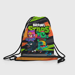 Рюкзак-мешок Компания Brawl Stars, цвет: 3D-принт