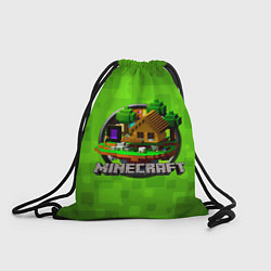 Рюкзак-мешок Minecraft Logo Green, цвет: 3D-принт