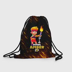 Рюкзак-мешок Brawl Stars - Amber, цвет: 3D-принт