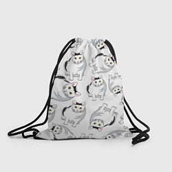 Рюкзак-мешок КОТИКИ МЕМ МЯУ, цвет: 3D-принт