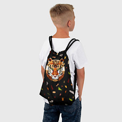 Рюкзак-мешок Кусочки Тигра, цвет: 3D-принт — фото 2
