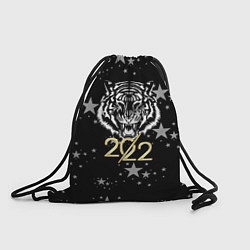 Рюкзак-мешок Символ года тигр 2022 Ура-Ура!, цвет: 3D-принт
