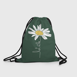 Рюкзак-мешок Let it be - цветок ромашка, цвет: 3D-принт