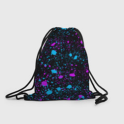 Рюкзак-мешок Брызги неоновые ярких красок, цвет: 3D-принт