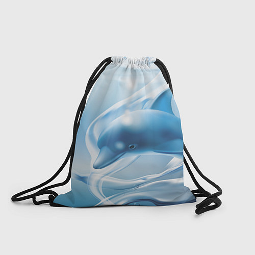 Мешок для обуви Дельфин в лазурном океане / 3D-принт – фото 1