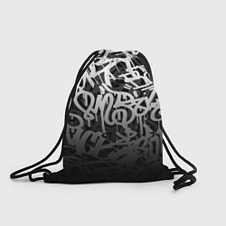 Рюкзак-мешок GRAFFITI WHITE TAGS ГРАФФИТИ, цвет: 3D-принт