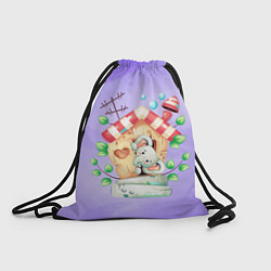 Рюкзак-мешок WC, цвет: 3D-принт