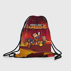 Рюкзак-мешок Minecraft Dungeons Майнкрафт Подземелья, цвет: 3D-принт