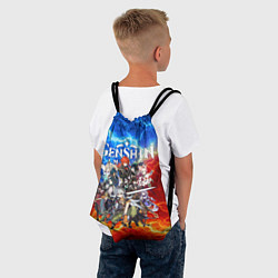 Рюкзак-мешок HEROES GENSHIN IMPACT ОГНЕННЫЕ МОЛНИИ, цвет: 3D-принт — фото 2