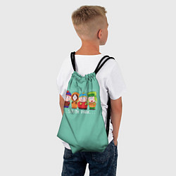 Рюкзак-мешок South Park - Южный парк Кенни, Кайл, Эрик и Стэн, цвет: 3D-принт — фото 2