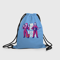 Рюкзак-мешок БУМАЖНЫЙ ДОМ LA CASA DE PAPEL PIXEL, цвет: 3D-принт