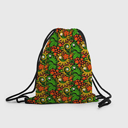 Рюкзак-мешок Русское Народное Искусство хохлома, цвет: 3D-принт