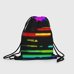 Рюкзак-мешок Color fashion glitch, цвет: 3D-принт