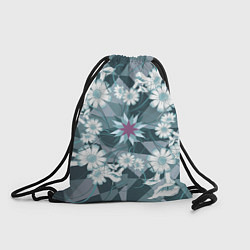 Рюкзак-мешок Цветы в узоре, цвет: 3D-принт
