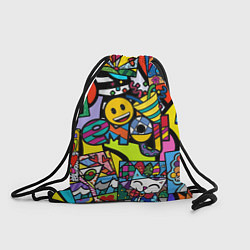 Рюкзак-мешок Romero Britto - emoji, цвет: 3D-принт