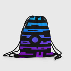 Рюкзак-мешок Неоновая геометрия Neon, цвет: 3D-принт