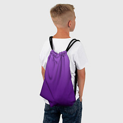 Рюкзак-мешок Красивый фиолетовый градиент, цвет: 3D-принт — фото 2