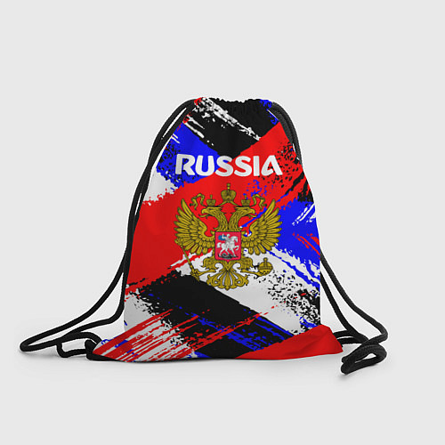 Мешок для обуви Russia Геометрия патриотизм / 3D-принт – фото 1
